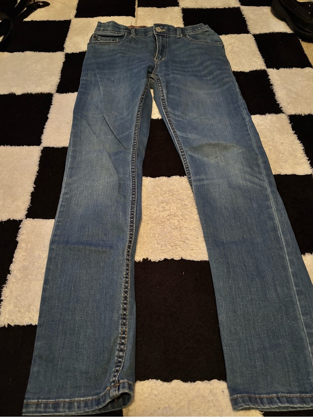 Classic Blue Straight Leg Jeans